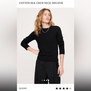 Banana Republic Black Crew Neck Sweater